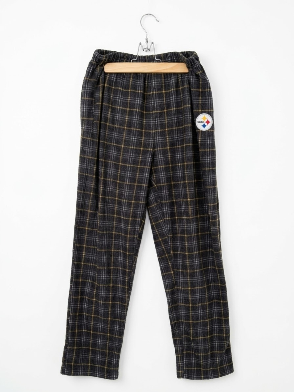 Pittsburgh Steelers Plaid Fleece Lounge Pajama Pants